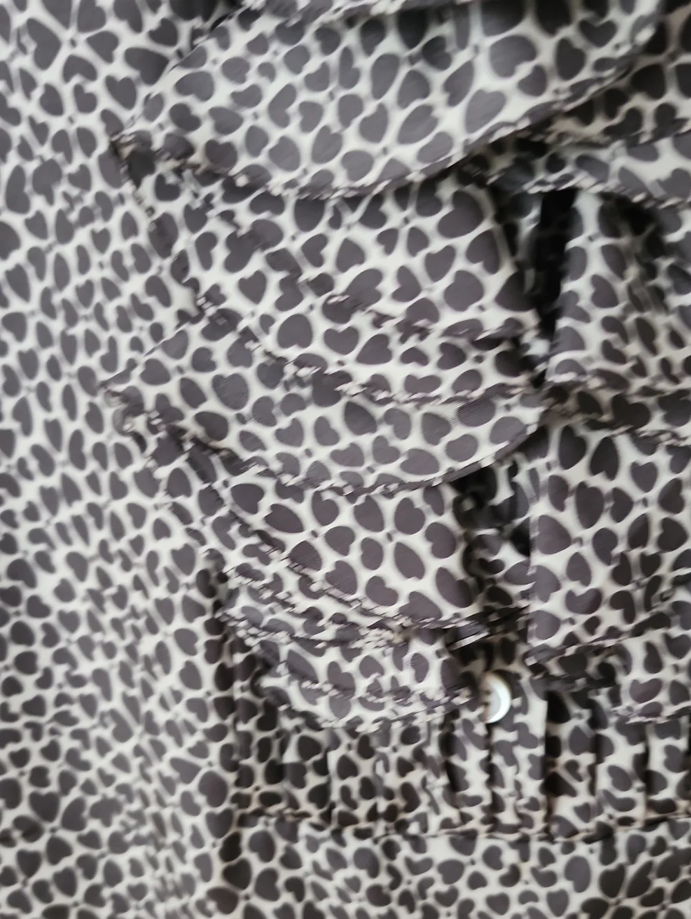 Pretty 100% Silk Ruffle Blouse By J. Crew